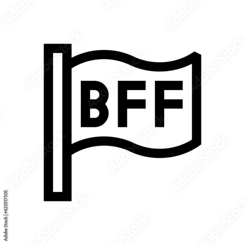 best friends outline icon