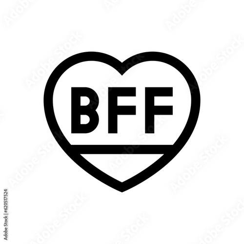 best friends outline icon