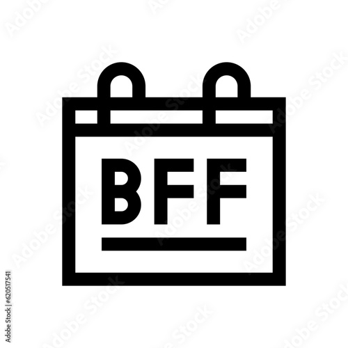 friendship day outline icon