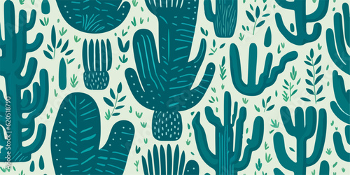 Embracing the Essence of Cactus Patterns © valenia
