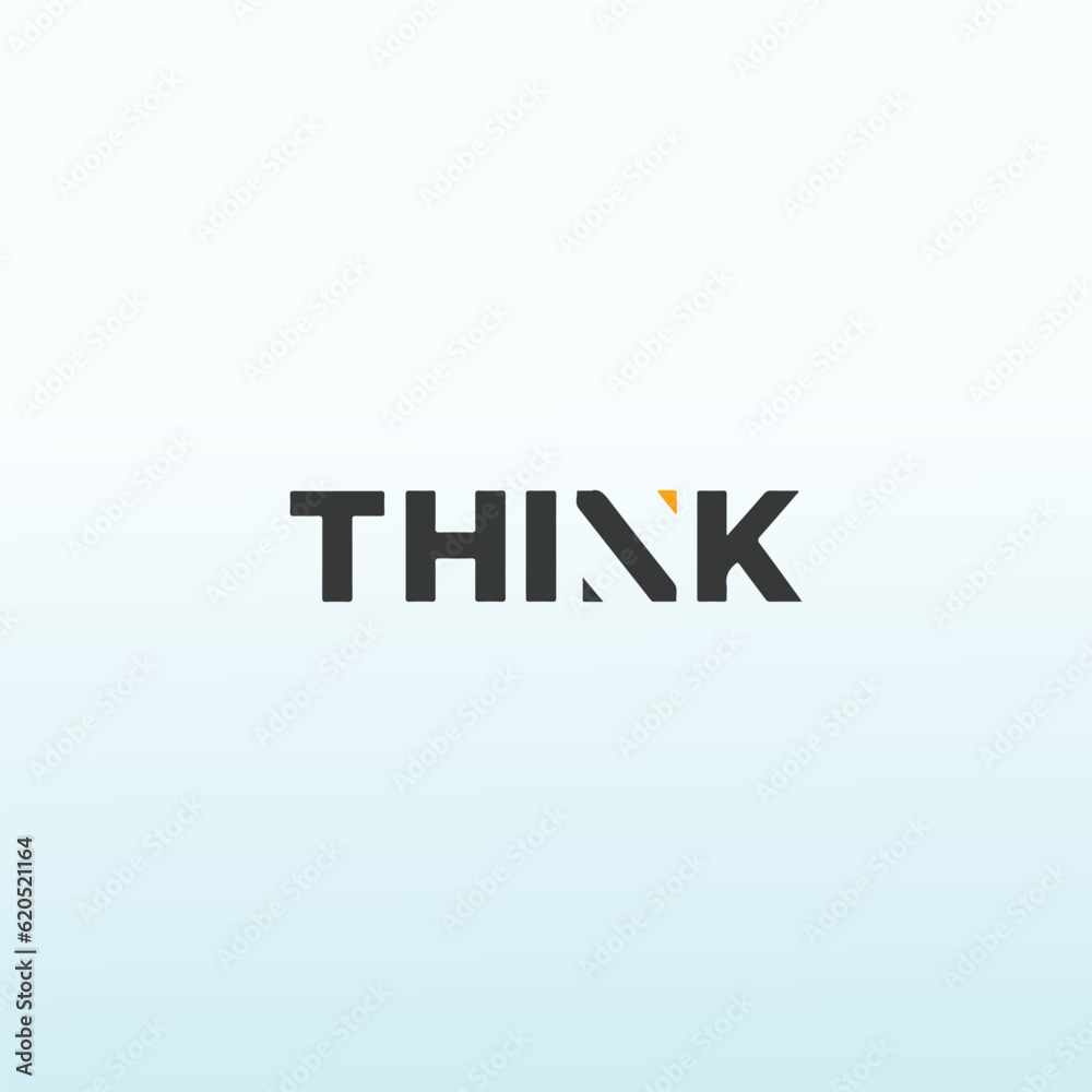 word think vector logo design