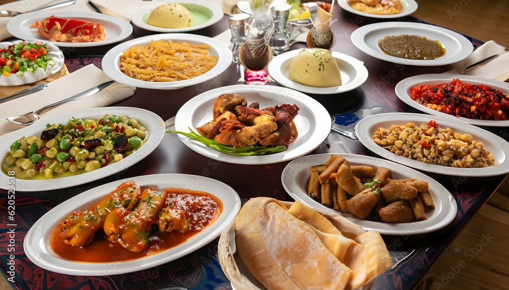food on the table, types of food, United  Arab Emirates UAE commons attribution. restaurant, food, meal, dinner, table, plate, catering, delicious, dish, lunch, party, tasty, snack, healthy