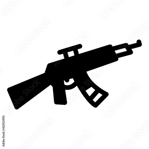 weapon gun icon solid style