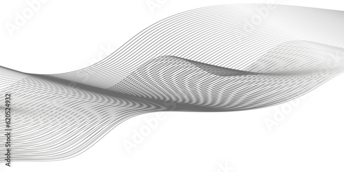 Abstract blend wave lines and technology background. Background lines wave abstract stripe design. White background, mesh abstract, vector blurred soft blend.