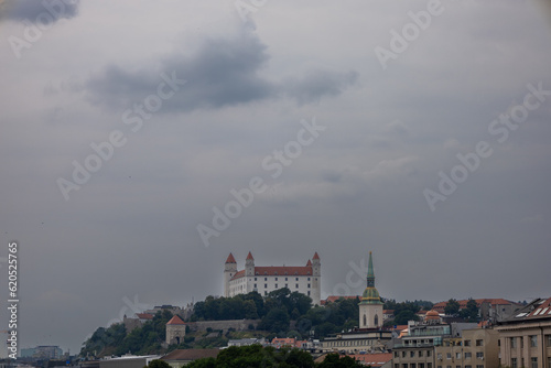 View of the Bratislava Castle. Castle in the capital of Slovakia  Bratislava. The photo conveys all the magnificence of the castle and its beauty