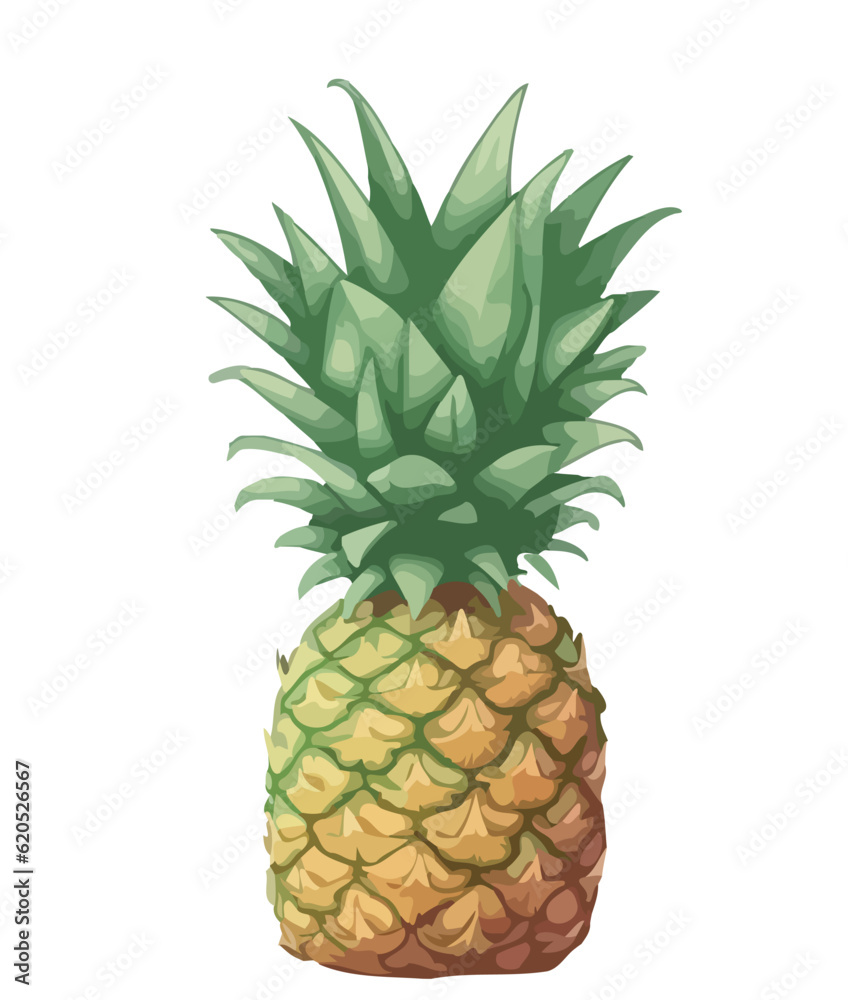 Freshness and sweetness of pineapple, a tropical fruit Freshness and sweetness of pineapple, a tropical fruit