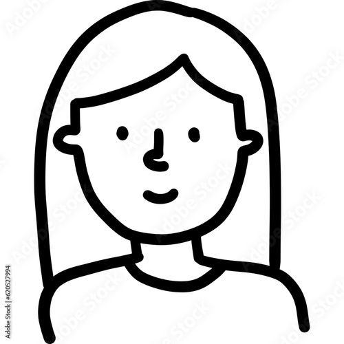 Doodle Woman Portrait