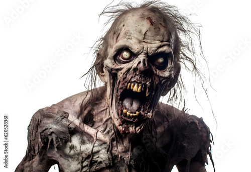 Terrifying Zombie on transparent background © John