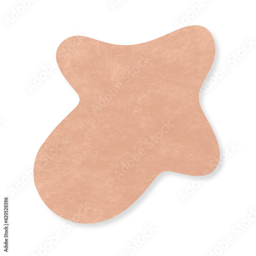 Form Brown Blobs With a Paper Texture