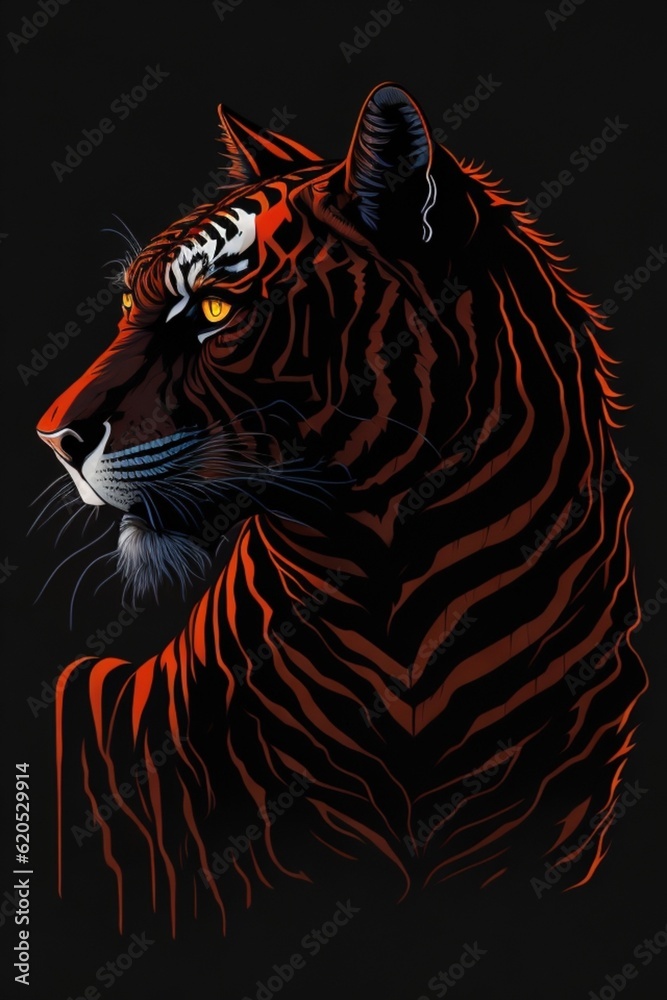 tiger with a sword tiger with a sword