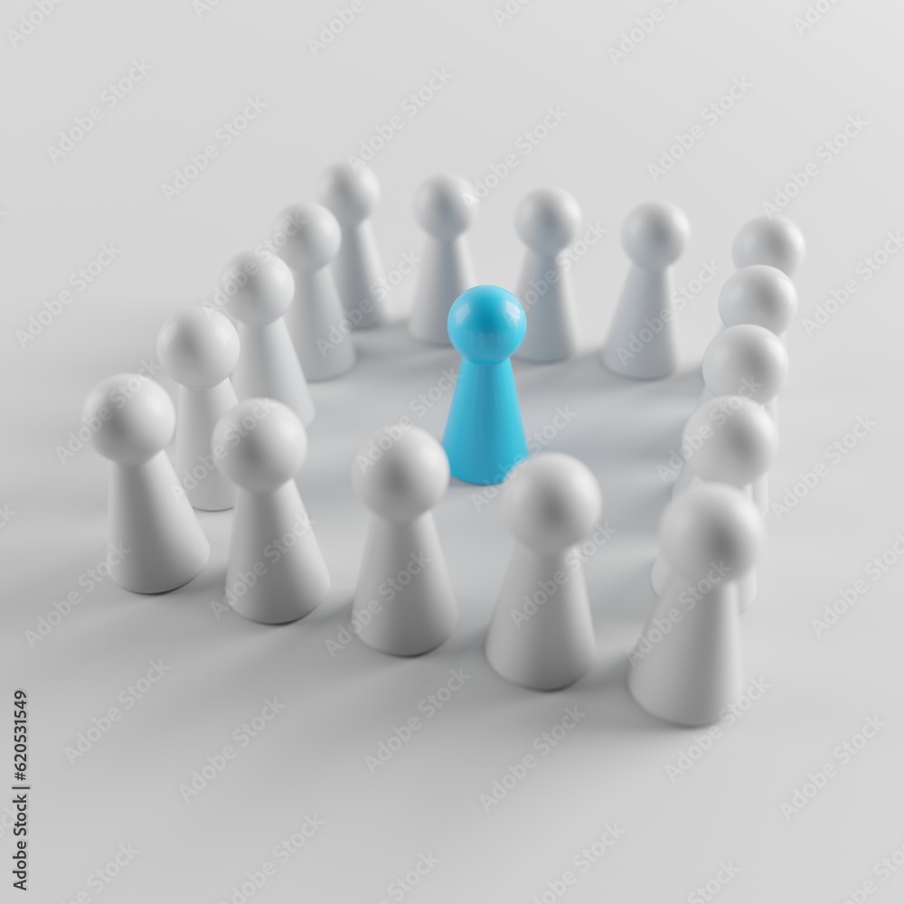 Crowd business organization. Leadership and teamwork concept Crowd business organization. Leadership and teamwork concept