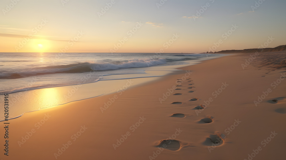 Footprints on the Beach