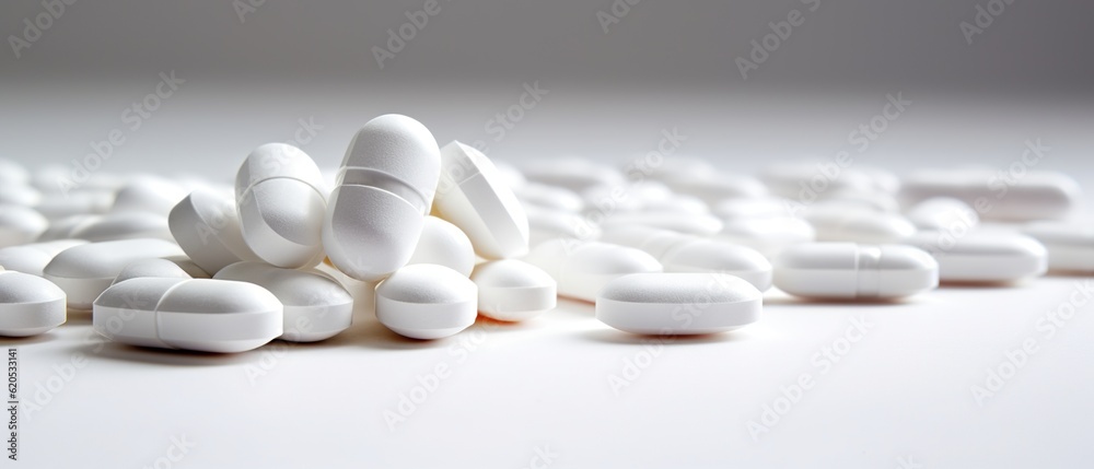 Prescription Drugs on White Background - Generative ai Prescription Drugs on White Background - Generative ai