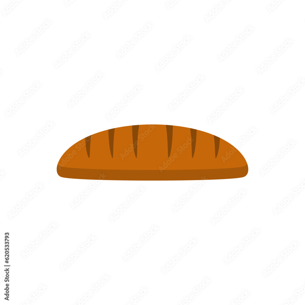 bread flat design vector illustration isolated on white background bread flat design vector illustration isolated on white background
