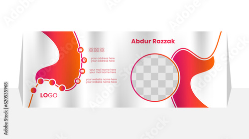Modern and minimalist email signature or email footer template