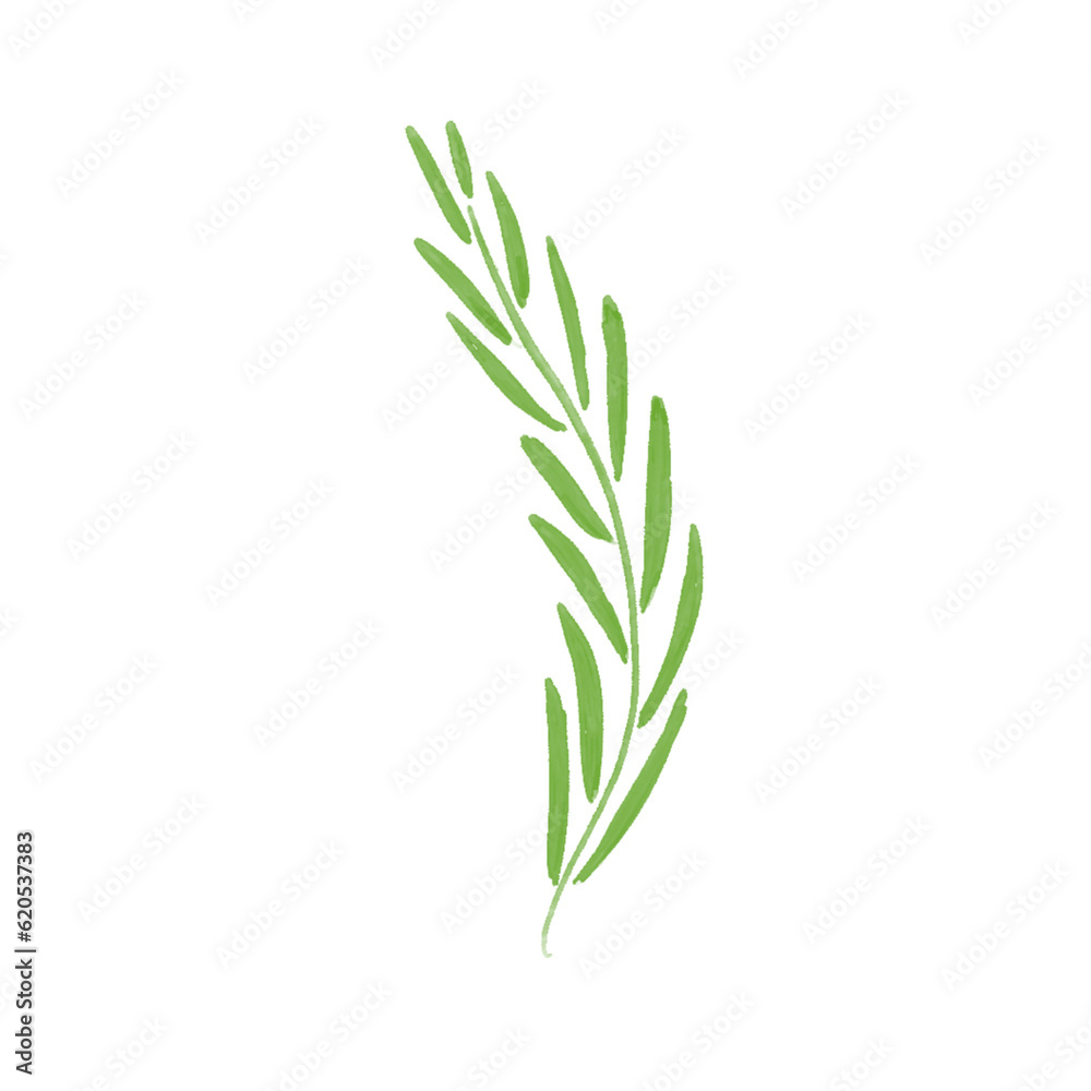 Obraz premium Watercolor Style Green Plants