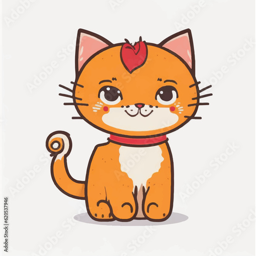 cute cat cartoon vector design © Jacky