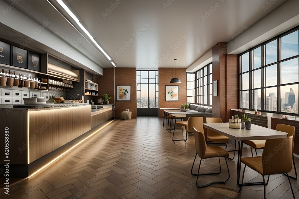 Fototapeta premium kitchen interior generated by Ai