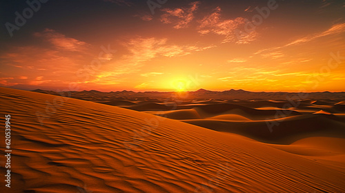 Captivating Sahara Desert  breathtaking landscape  Generative AI illustration