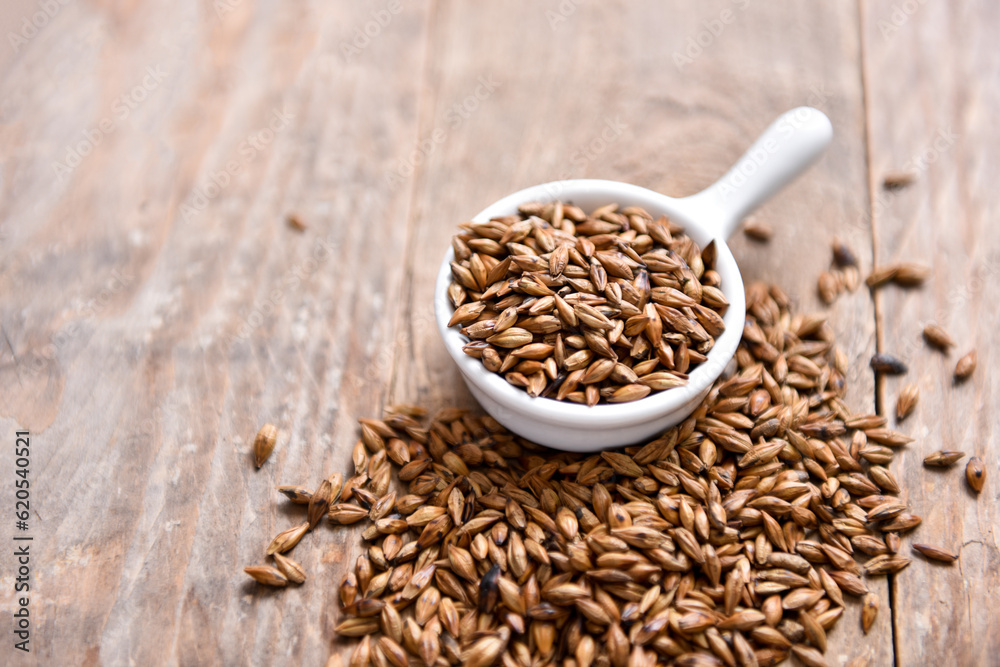 Roasted Barley Tea Closeup Roasted Barley Tea Closeup
