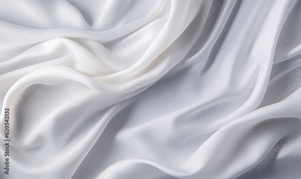 Abstract White Silk Background Generative ai Abstract White Silk Background Generative ai