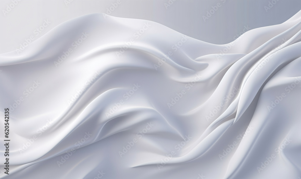 Abstract White Silk Background Generative ai Abstract White Silk Background Generative ai
