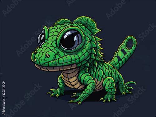 cute lizard cartoon vector design © Jacky