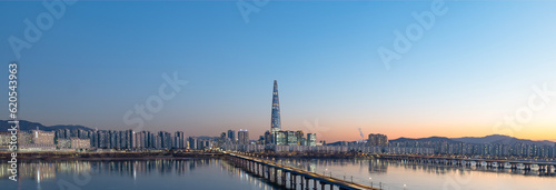 Sunset Seoul City South Korea