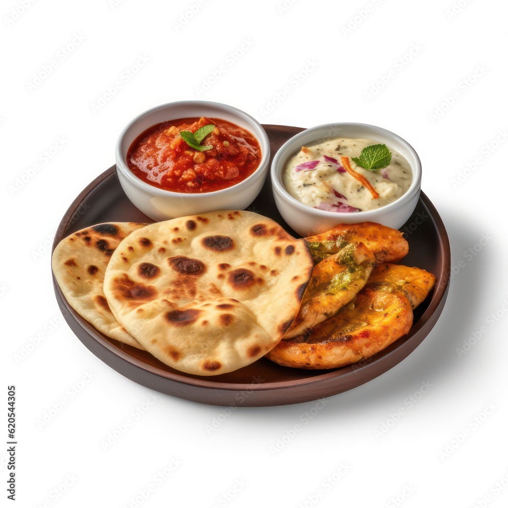 a plate of Indian Naan The ultradetailed handdrawn elements capture a plate of Indian Naan The ultradetailed handdrawn elements capture