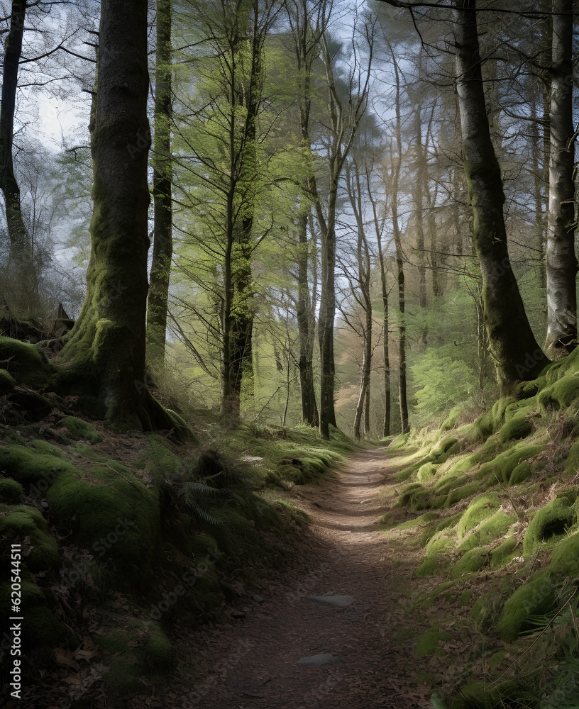 Fototapeta premium The Birnam Wood approaching Dunsinane in Shakespeare's Macbeth.