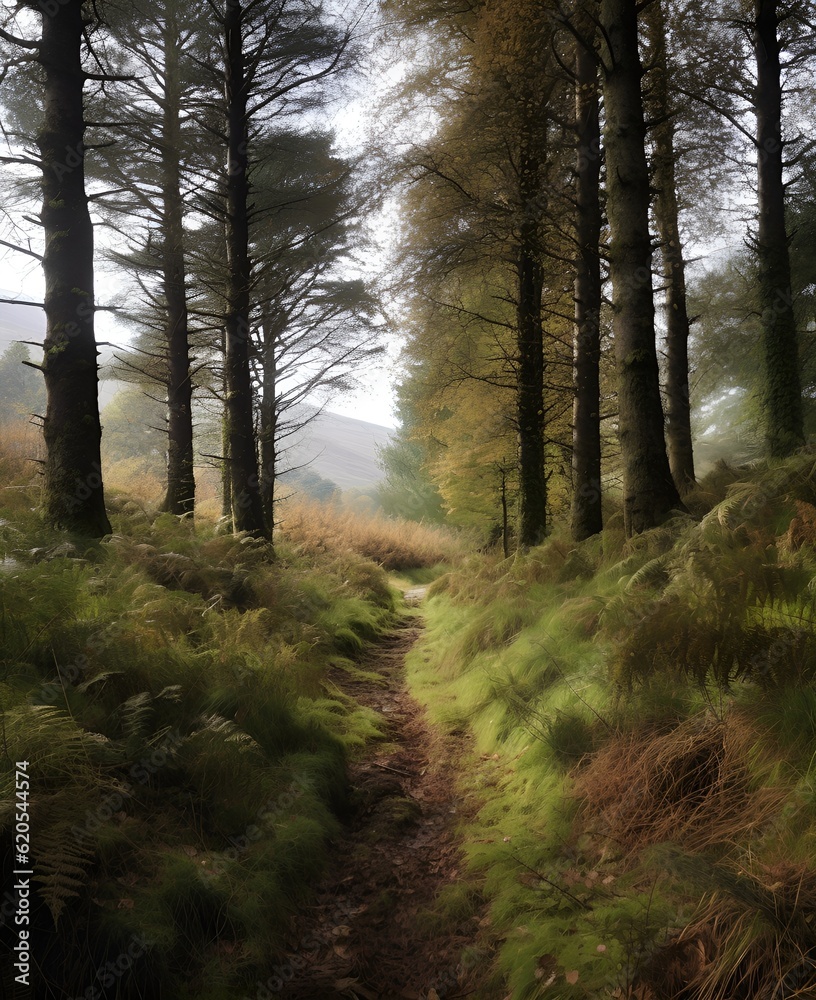 Fototapeta premium The Birnam Wood approaching Dunsinane. 