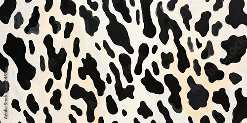 cow print photography capturing the beauty of a cow s hide with its characteristic black and white spots Generative AI Digital Illustration Part 060723