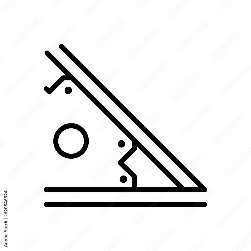 Magnet vector icon. Welder's magnet for connecting parts. Magnet vector icon. Welder's magnet for connecting parts.