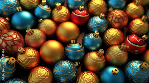 Christmas decoration. Generative Ai © Mukhlesur