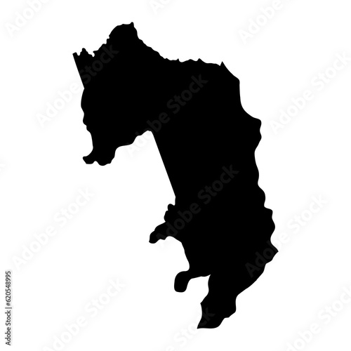 Amambay department map, department of Paraguay. Vector illustration. photo