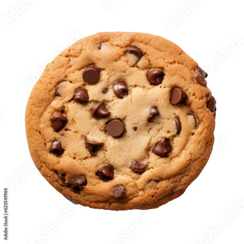 Obraz na plátně chocolate chip cookies isolated