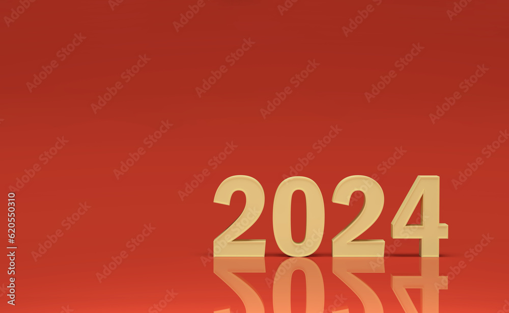 New Year 2024 Creative Design Concept - 3D Rendered Image
New Year 2024 Creative Design Concept - 3D Rendered Image