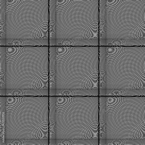 Tile with mesh to create the illusion of spiderwebs or sun's spots.