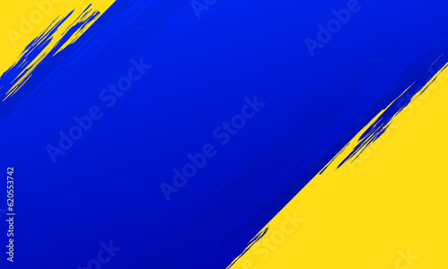Blue and yellow grunge background. Eps10 vector