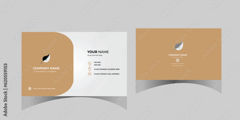 Modern Business card, visiting card and awesome calling card design and template	