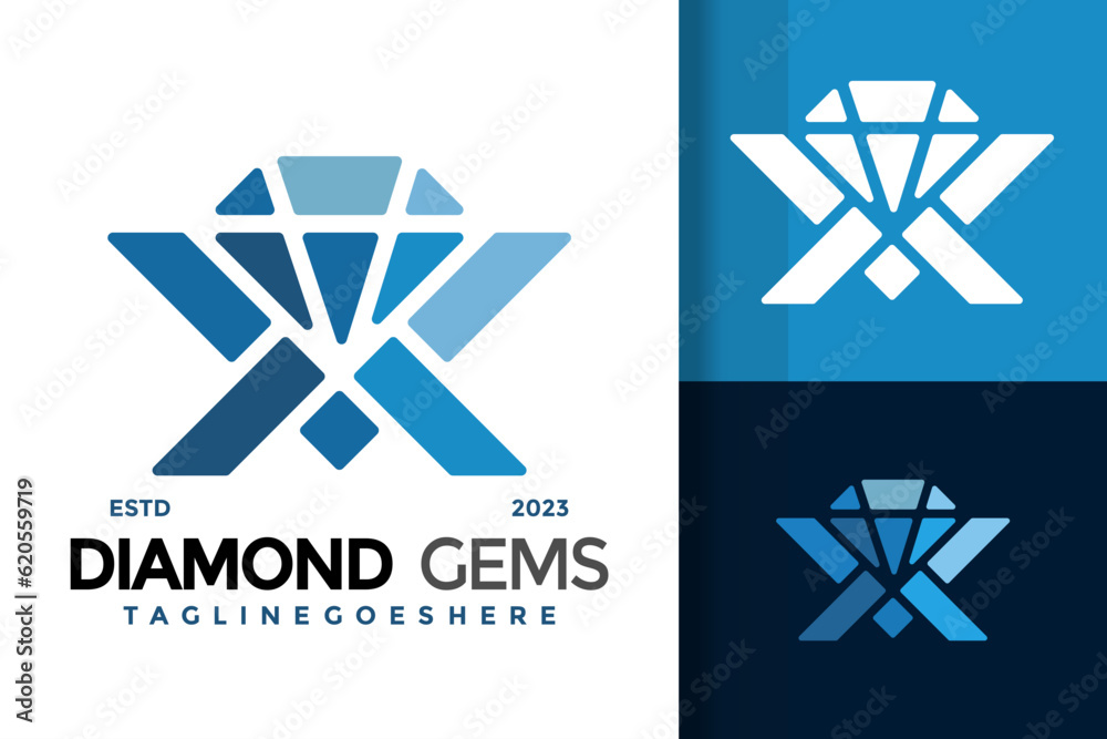 Letter AV and VA diamond jewelry logo design vector symbol icon illustration Letter AV and VA diamond jewelry logo design vector symbol icon illustration