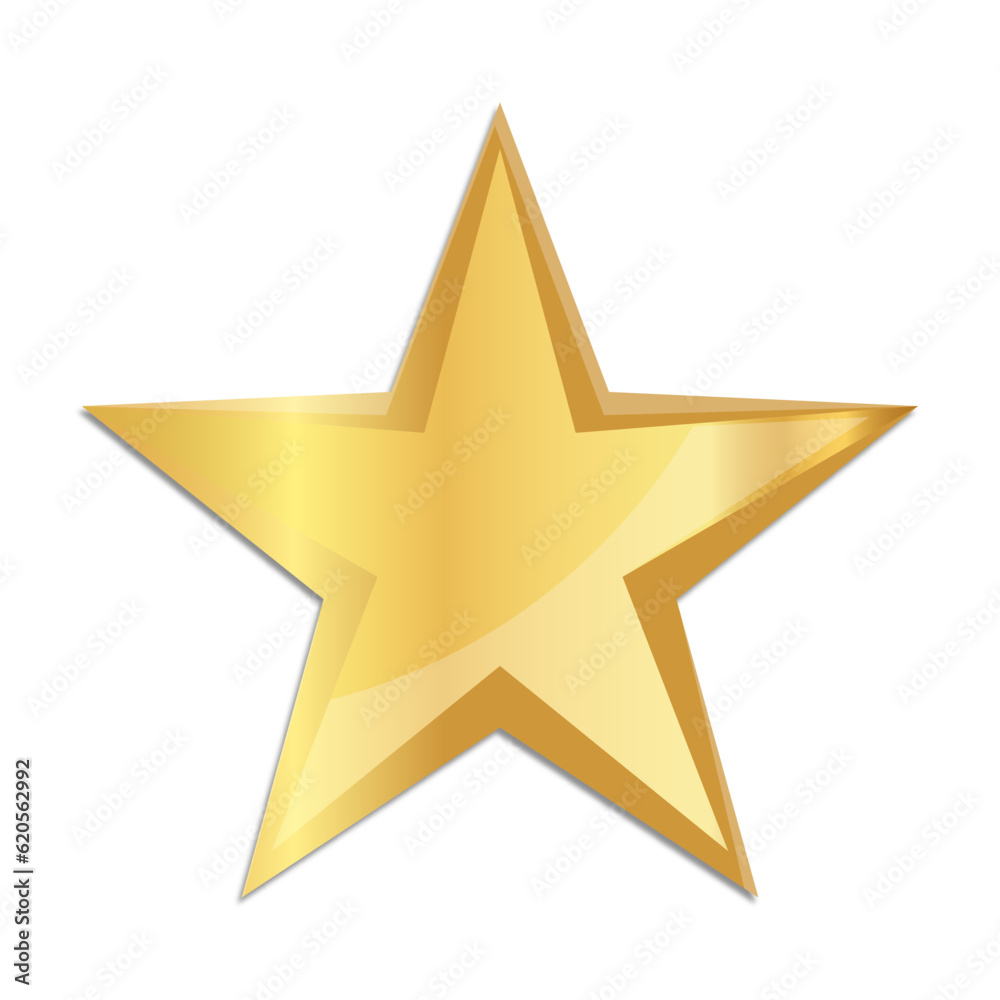 gold star on white gold star on white