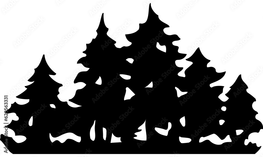 Forest Hunting Tattoo Emblem Forest Hunting Tattoo Emblem