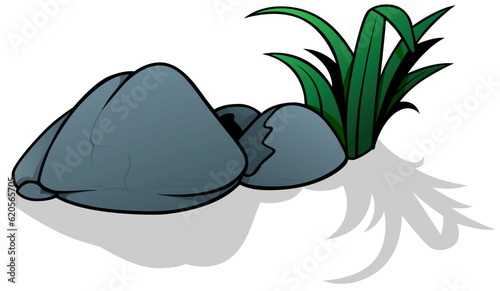 A Group of Stones with a Tu...