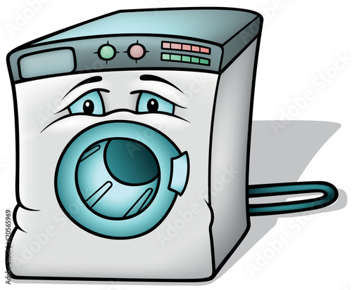 Washing Machine with Blue Eyes