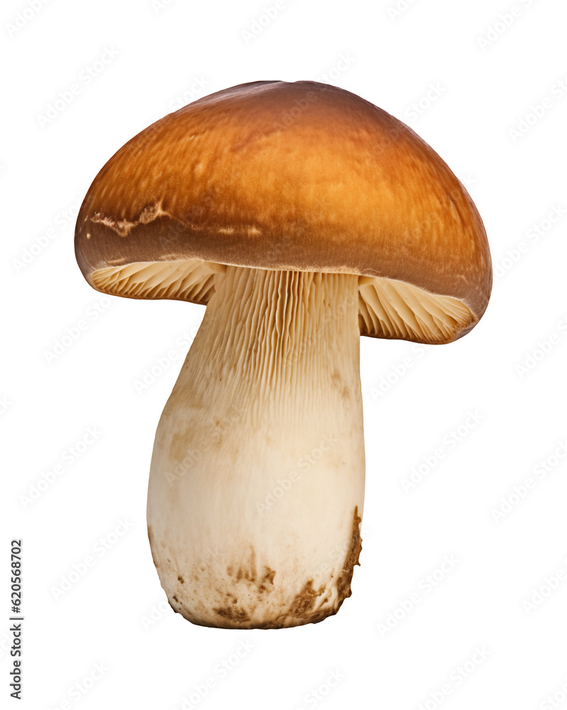 Boletus mushroom isolated on transparent or white background, png Boletus mushroom isolated on transparent or white background, png