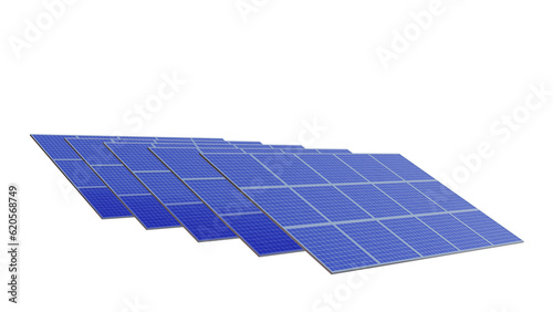 Solar Panel, Eco Friendly Sun Energy 3d Render