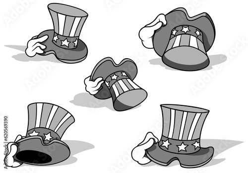 Set of Drawings of Uncle Sa...