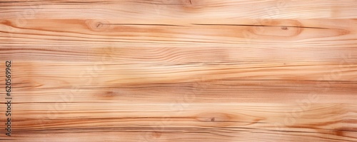 Blurry beech wooden plank textured background detailed  panorama. Generative Ai.