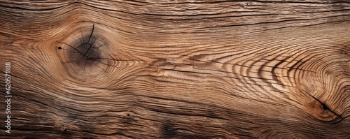 Oak wooden textured detailed background, panorama. Generative Ai.